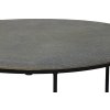 Konferenčný stolík S/2 Ø61x37+Ø76x41 cm RENGO textúra mravec bronz