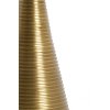 Konferenčný stolík Ø60x40 cm BAHIA pieskový travertín + antický bronz