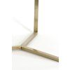 Konferenčný stolík S/2 Ø65x39+Ø75x44 cm SERELLE svetlý zlatý+sklo hnedý