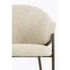 Jedálenská stolička 61x60x80 cm NYRO krémovo-hnedá+antický bronz