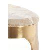 Konferenčný stolík 51x33x36 cm GIULIO mramor taupe+antický bronz