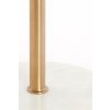 Príručný stolík Ø41x53 cm CIVITA mramor biely + antický bronz