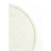 Príručný stolík Ø41x53 cm CIVITA mramor biely + antický bronz