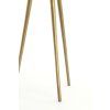 Príručný stolík S/2 max Ø43x53 cm PRATO mramor biely+ant bronz