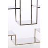 Otvorená skrinka 100x30x205 cm REZINA nikel