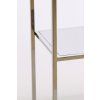 Otvorená skrinka 100x30x205 cm REZINA nikel