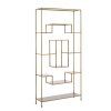 Otvorená skrinka 100x30x205 cm REZINA antický bronz