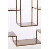 Otvorená skrinka 100x30x205 cm REZINA antický bronz