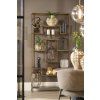 Otvorená skrinka 100x30x205 cm REZINA antický bronz