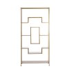 Otvorená skrinka 100x30x205 cm REZINA antický bronz