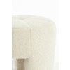 Puf Ø51x45 cm BATOEMI bouclé krém