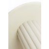 Príručný stolík Ø91,5x75 cm ROSARIO zrkadlový číry+krémový