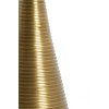 Príručný stolík Ø52x58 cm BAHIA pieskový travertín + antický bronz