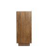 Stĺp 35x35x80 cm GATURA drevo tmavohnedé + hnedé sklo