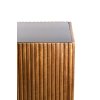 Stĺp 35x35x80 cm GATURA drevo tmavohnedé + hnedé sklo