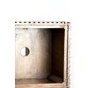 Stĺp 35x35x80 cm GATURA drevo tmavohnedé + hnedé sklo