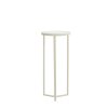 Stĺp Ø35x81 cm RETIRO číre rebrované sklo+krémová