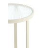 Stĺp Ø35x81 cm RETIRO číre rebrované sklo+krémová
