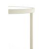 Stĺp Ø35x81 cm RETIRO číre rebrované sklo+krémová
