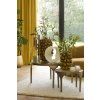 Príručný stolík S/2 Ø49,5x36+Ø85x45 cm LAPAZ antický bronz+taupe