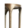 Príručný stolík S/2 Ø40x46+Ø36x52 cm LAPAZ antický bronz+taupe