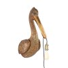 Nástenná lampa 33x28x63 cm PELICAN antický bronz