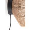 Nástenná lampa Ø31x31 cm LYRA prírodná+matná čierna