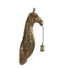Nástenná lampa 20,5x19x61 cm ŽIRAFA antický bronz