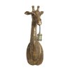 Nástenná lampa 20,5x19x61 cm ŽIRAFA antický bronz