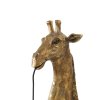 Nástenná lampa 20,5x19x61 cm ŽIRAFA antický bronz