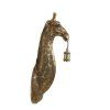 Nástenná lampa 20,5x19x61 cm ŽIRAFA antický bronz