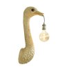 Nástenná lampa 25x19x72 cm PŠTROS zlatá