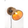 Nástenná lampa 21x17x19 cm ILANIO drevo hnedá+matná čierna