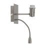 Nástenná lampa+ledflex 20x11x35 cm REGINA nikel saténová