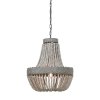 Závesná lampa s korálkami Ø51x63 cm LUNA starobiela