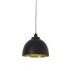 Závesná lampa Ø30x26 cm KYLIE čierno-zlatá