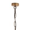 Závesná lampa Ø60x42 cm KYLIE surový starý bronz