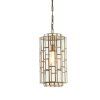 Závesné svietidlo Ø24x45 cm SØSTRENE starožitný bronz+sklo