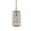 Závesné svietidlo Ø24x45 cm SØSTRENE starožitný bronz+sklo