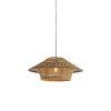 Závesná lampa Ø64x26 cm OWANA morská tráva prírodná+hnedá