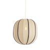 Závesná lampa Ø51x48 cm ESMIRIA prírodná+tmavohnedá