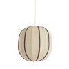 Závesná lampa Ø51x48 cm ESMIRIA prírodná+tmavohnedá