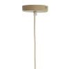 Závesná lampa Ø61x30 cm MIRELYS prírodná+olivovozelená