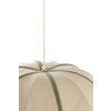 Závesná lampa Ø61x30 cm MIRELYS prírodná+olivovozelená