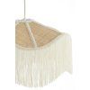 Závesná lampa Ø50x28 cm TIFFANY rafia prírodná+krémová