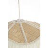Závesná lampa Ø50x28 cm TIFFANY rafia prírodná+krémová