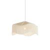 Závesná lampa Ø50x28 cm TIFFANY rafia prírodná+krémová