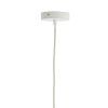 Závesná lampa Ø40x26 cm TIFFANY rafia prírodná+krémová