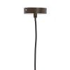 Závesná lampa Ø30x37,5 cm BIBURY drevená potlač tmavohnedá+terasová