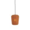 Závesná lampa Ø20x25 cm BIBURY drevená potlač tmavohnedá+terasová